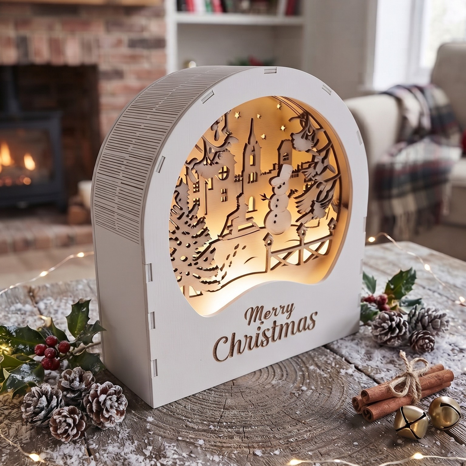 Magie d'inverno racchiuse in una lanterna. ✨
Questa box natalizia intagliata a laser (180x170 mm) prende vita grazie alla luce calda che attraversa i dettagli innevati: il villaggio, il pupazzo di neve e l'atmosfera delle feste che si accende in casa. 🕯️❄️
Realizzata con cura artigianale, perfetta per decorare i tuoi angoli preferiti o per un regalo unico e speciale.
👉 Scrivici in DM per info e personalizzazioni!
📍 Segui @alecutting76 per altre creazioni in legno.
#AleCutting #Natale2026 #DecorazioniNatalizie #ArtigianatoItaliano #TaglioLaser #IdeeRegaloNatale #WoodWorking #FattoAMano